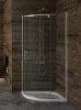 NEW TRENDY Kabina prysznicowa półokrągła NEW KOMFORT 90x90x195 szkło grafit 6mm K-0435